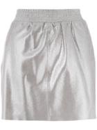 Arma Short A-line Skirt - Metallic