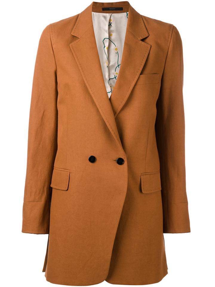 Paul Smith Double-breasted Midi Coat - Brown