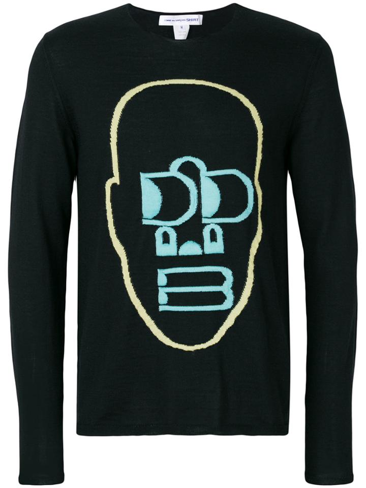 Comme Des Garçons Shirt Embroidered Sweatshirt - Black