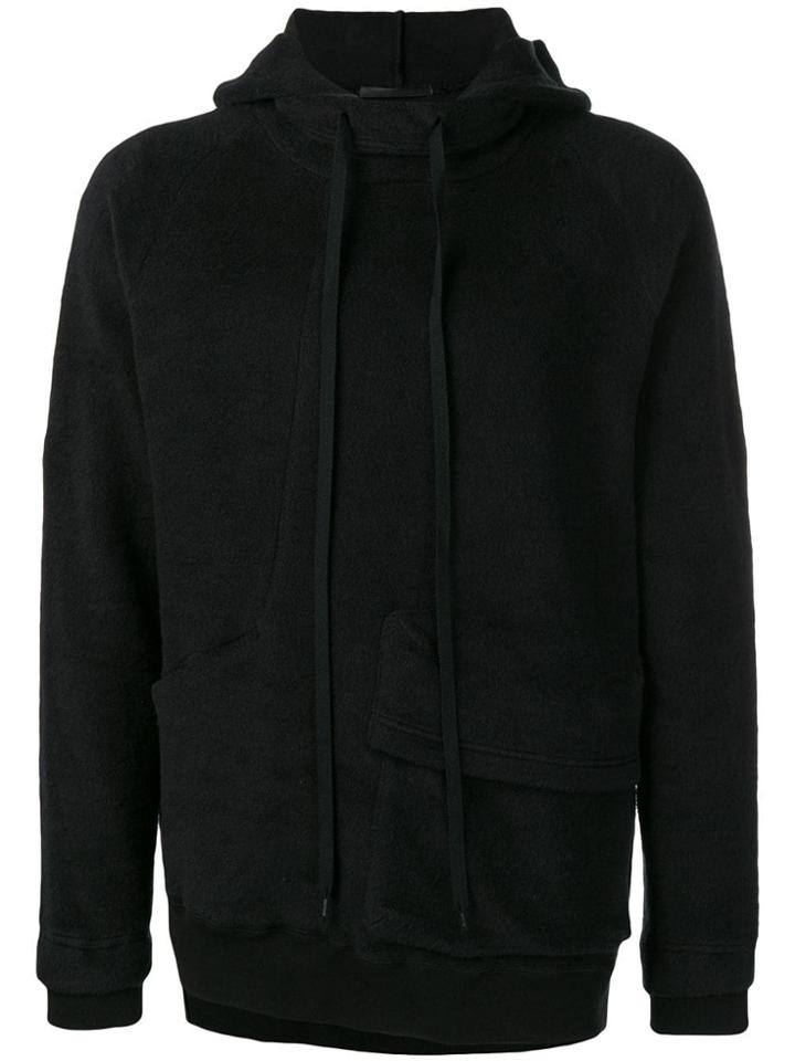 The Viridi-anne Reverse Fleece Hoodie - Black