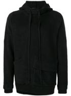 The Viridi-anne Reverse Fleece Hoodie - Black