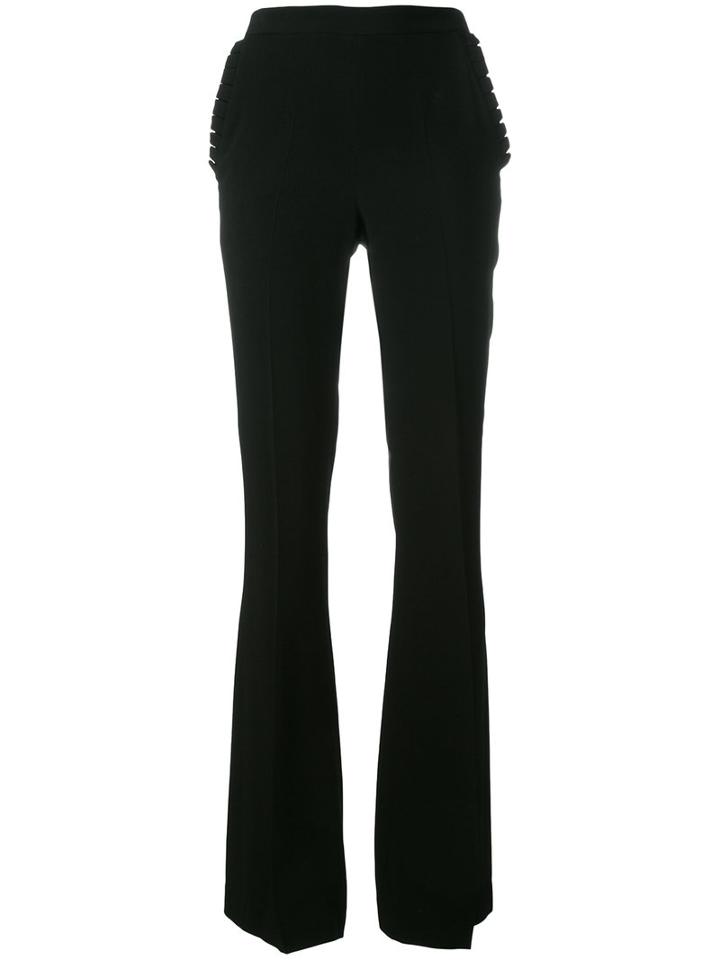 Capucci - Flared Trousers - Women - Spandex/elastane/acetate/viscose - 40, Women's, Black, Spandex/elastane/acetate/viscose