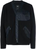 Yang Li Ktc Bomber Cardigan, Men's, Size: 48, Black, Polyamide/polyester