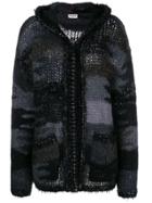 Saint Laurent Camouflage Long-sleeve Cardigan - Black