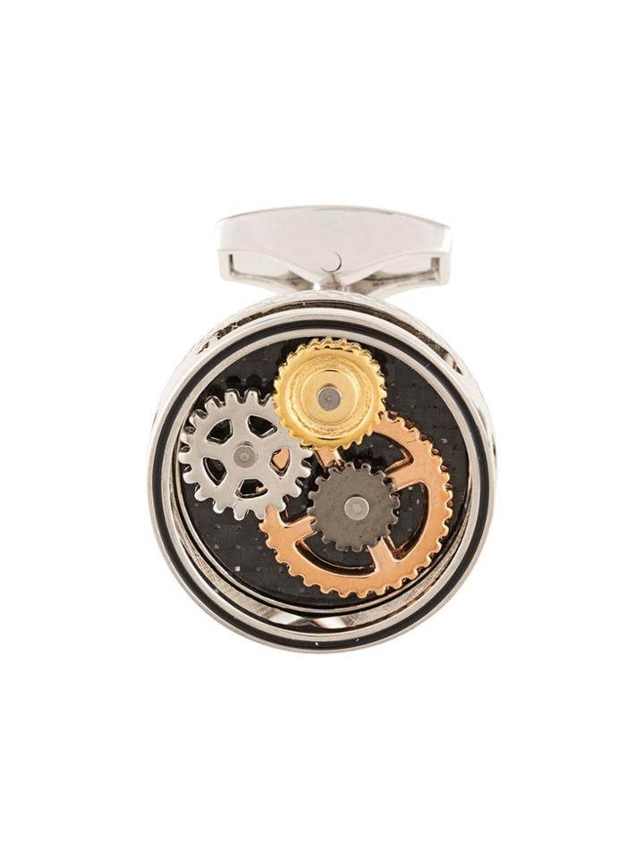 Tateossian Watch Clogs Motif Cufflinks - Silver