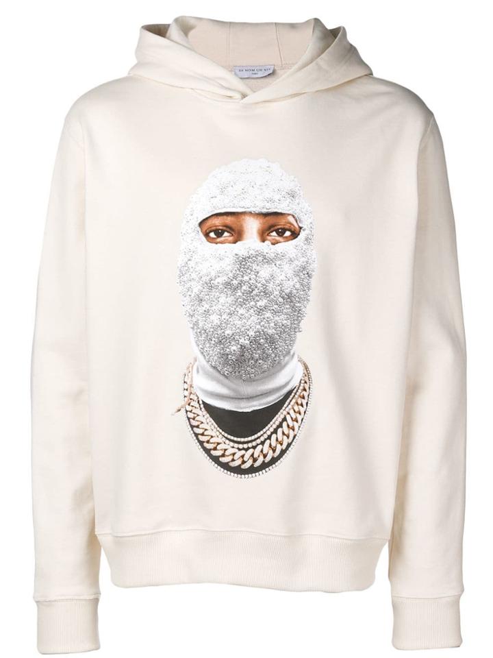 Ih Nom Uh Nit Face Hoodie - Nude & Neutrals