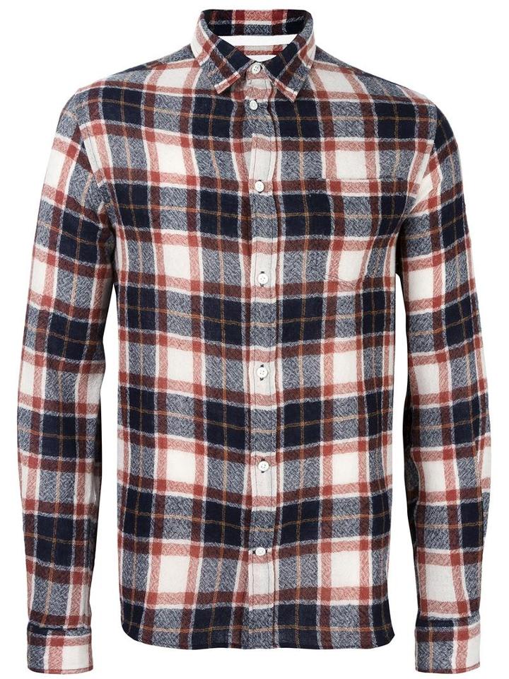 Norse Projects Checked Shirt, Men's, Size: Medium, Wool