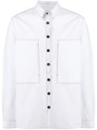 Joseph Contrast Detail Button Down Shirt - White