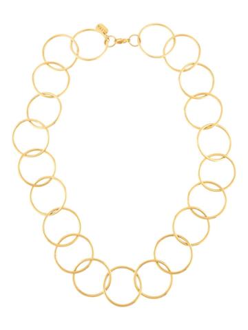 Liya Hoop Chain Necklace - Gold