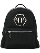 Philipp Plein Logo Plaque Backpack - Black