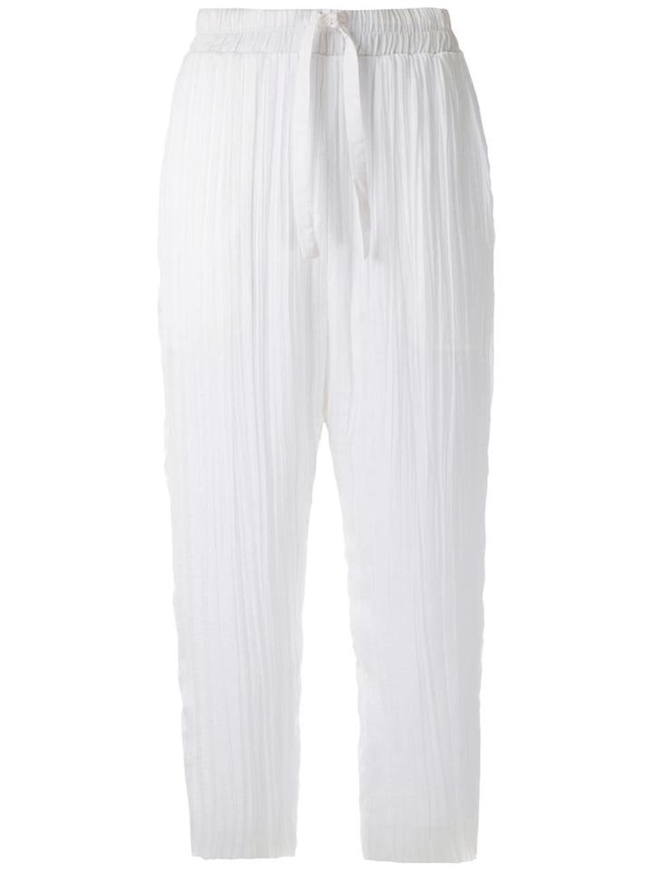 Uma Raquel Davidowicz Artesia Cropped Trousers - White