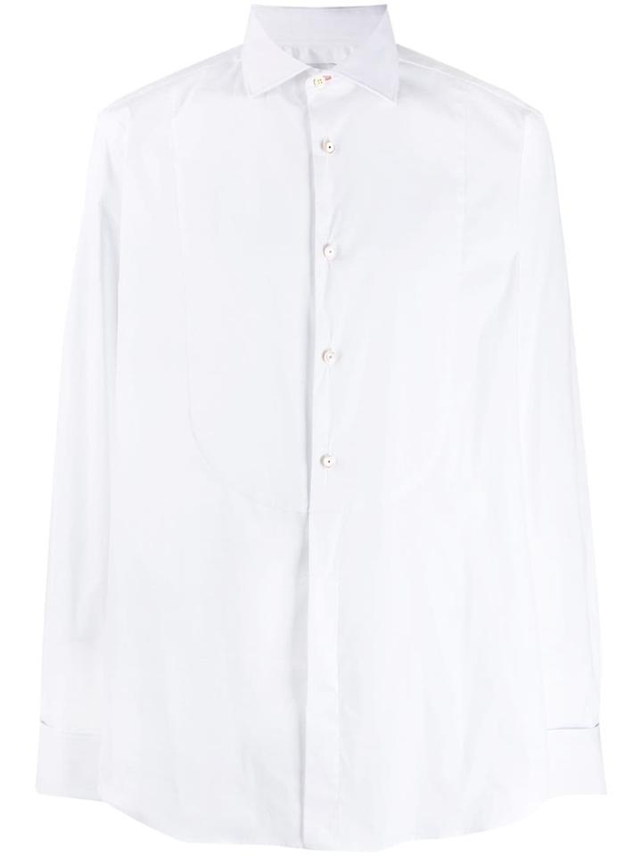 Paul Smith Artist Stripe Cuff Shirt - White