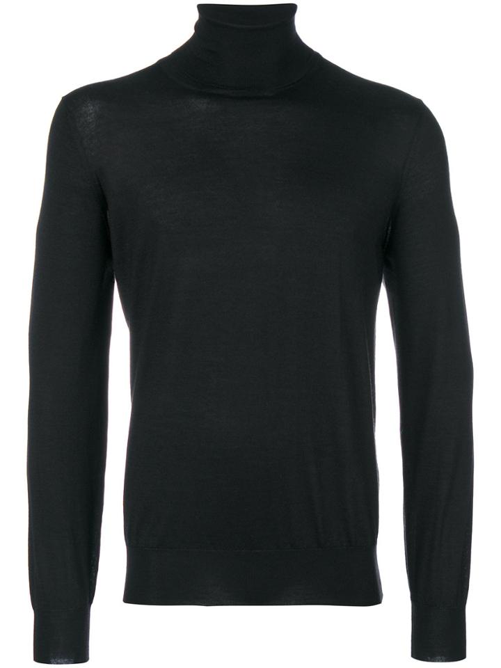Brunello Cucinelli Turtleneck Slim-fit Jumper - Black