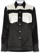 Calvin Klein 205w39nyc Two Tone Satin Shirt - Black