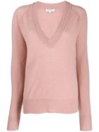 Equipment Long-sleeve Fitted Sweater - Pink