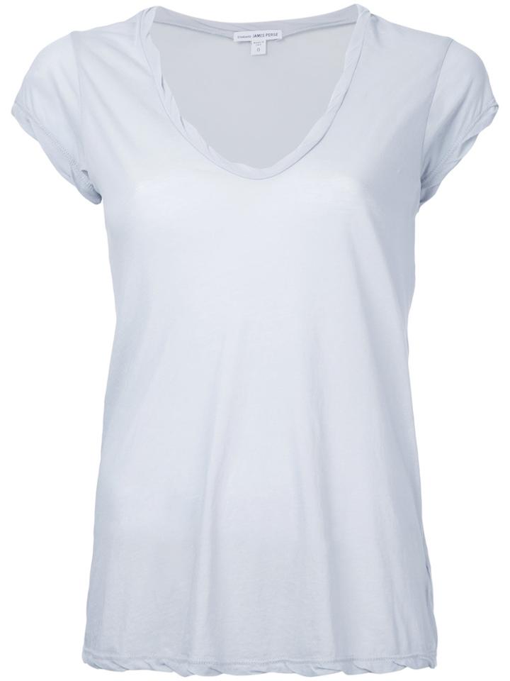 James Perse V-neck T-shirt - Blue