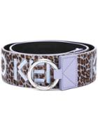 Kenzo Leopard Reversible Shouder Strap - Blue