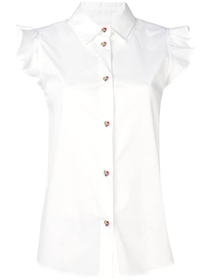 Love Moschino Ruffle Trimmed Shirt - White