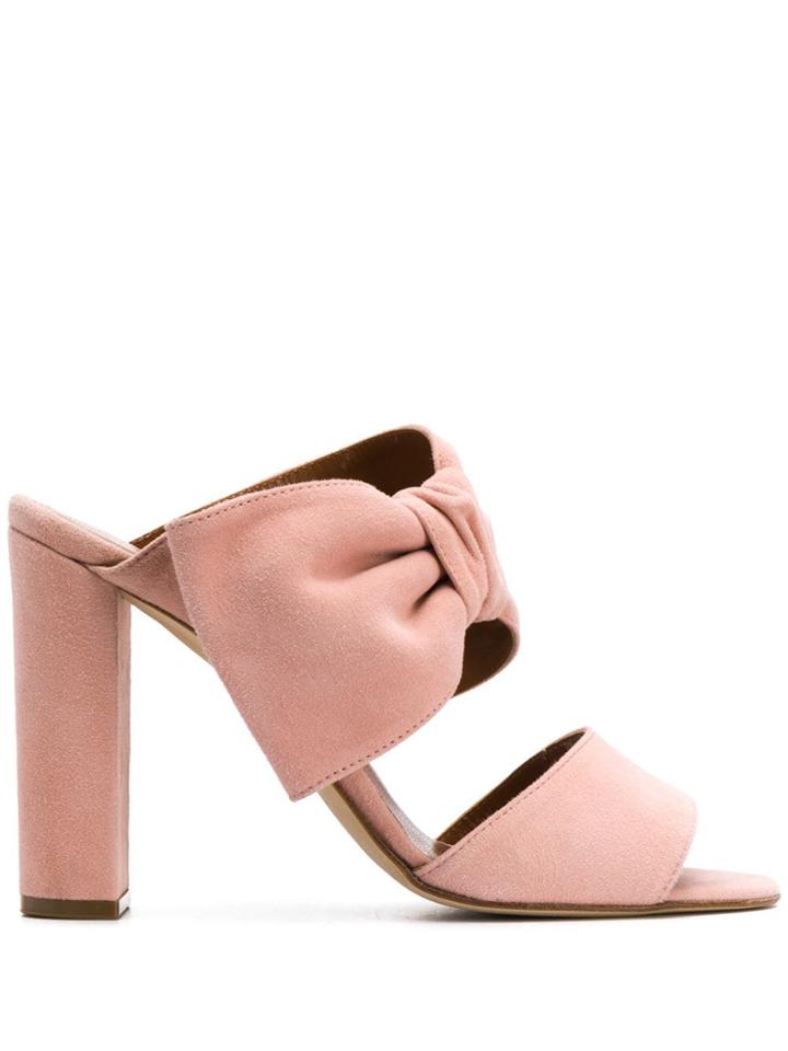 Paris Texas Bow Detail Sandals - Pink