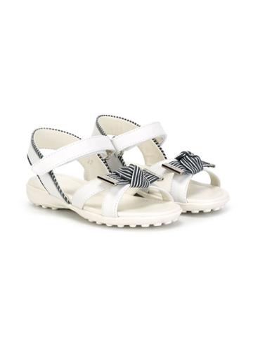Tod S Kids Bow Detailed Sandals, Girl's, Size: 20, White