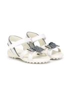 Tod S Kids Bow Detailed Sandals, Girl's, Size: 20, White