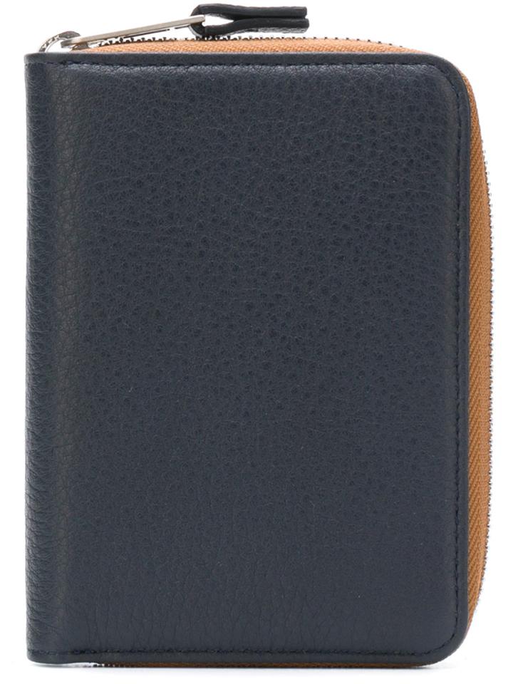 Maison Margiela Contrast Zipped Wallet - Blue