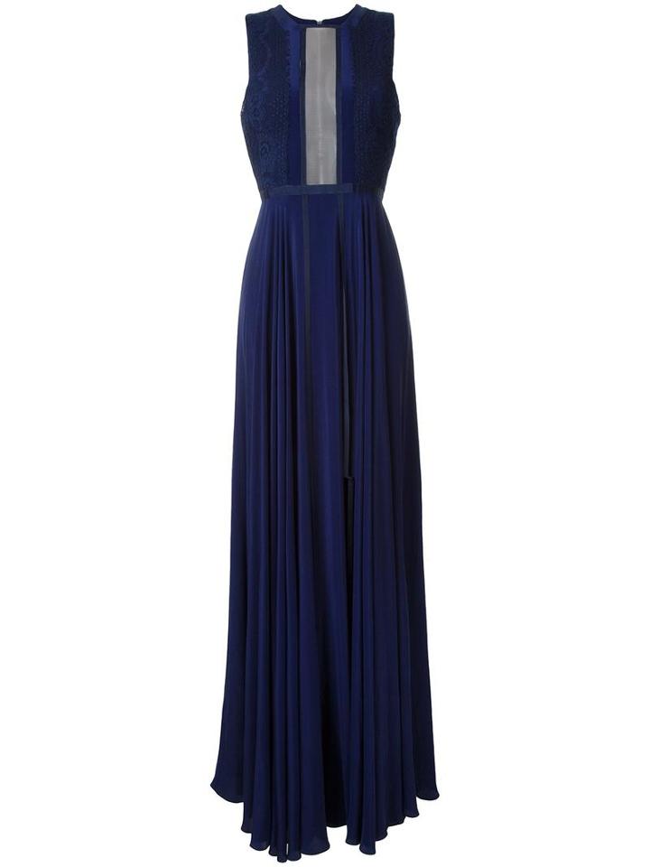 Alex Perry 'annalise' Gown, Women's, Size: 10, Blue, Silk/cotton/polyester
