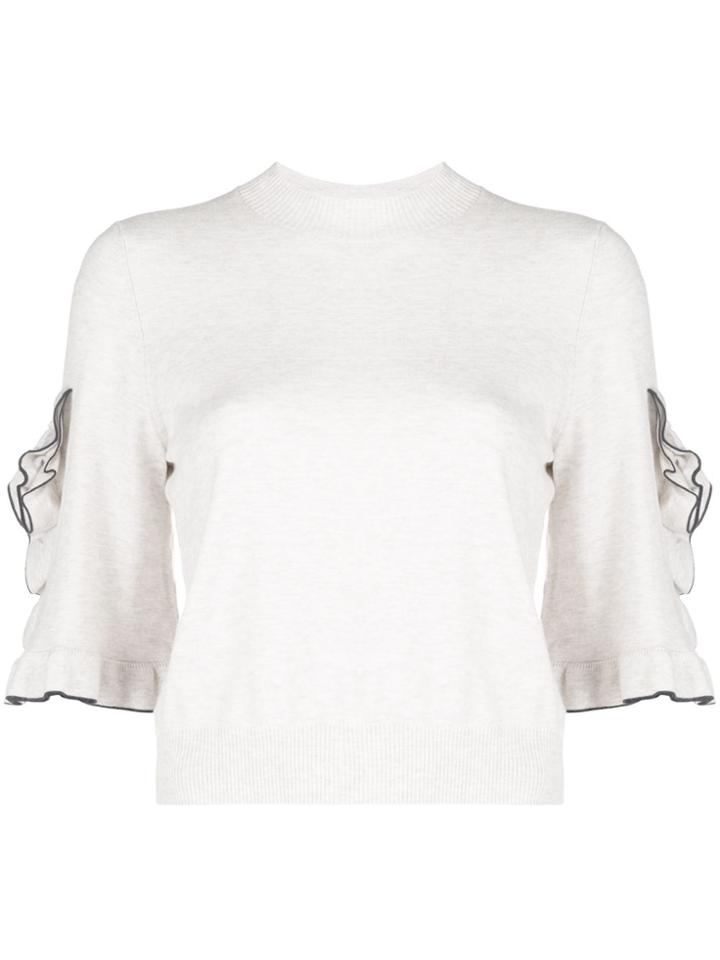 See By Chloé Ruffled Jumper - Nude & Neutrals