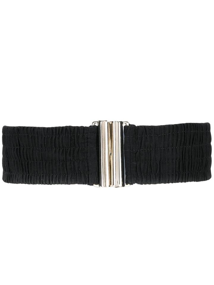 Circus Hotel Elasticated Embellished Belt - Black