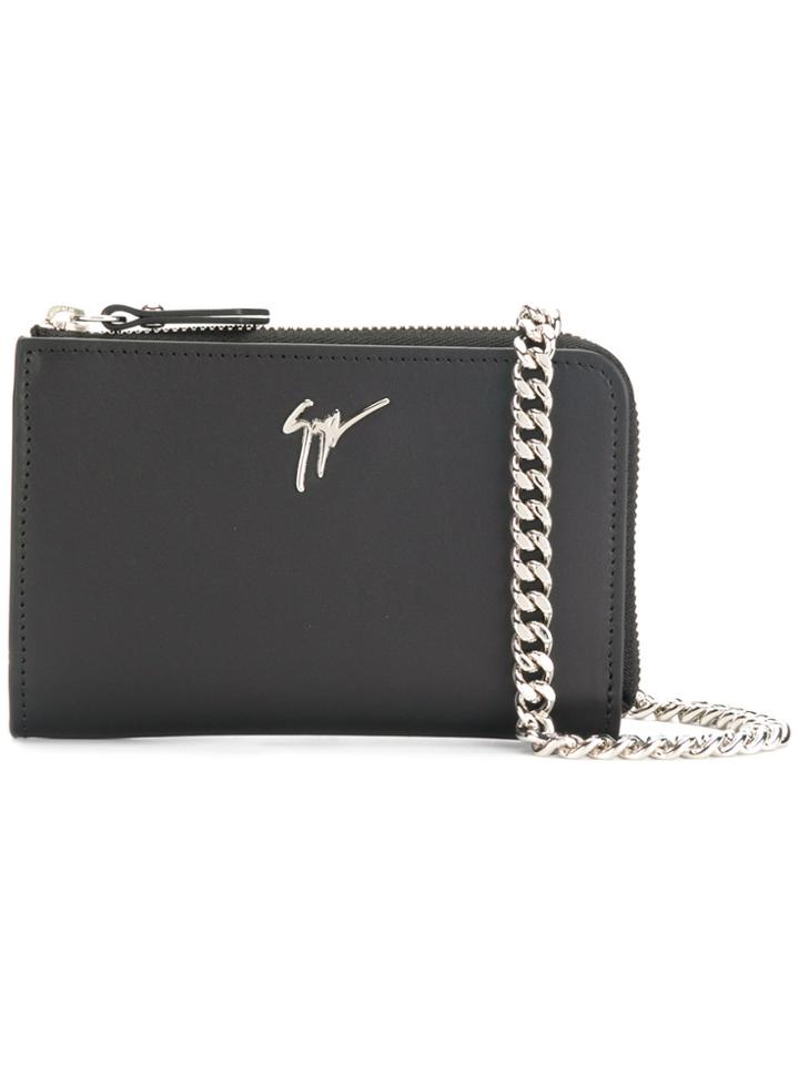Giuseppe Zanotti Design Chain Wallet - Black