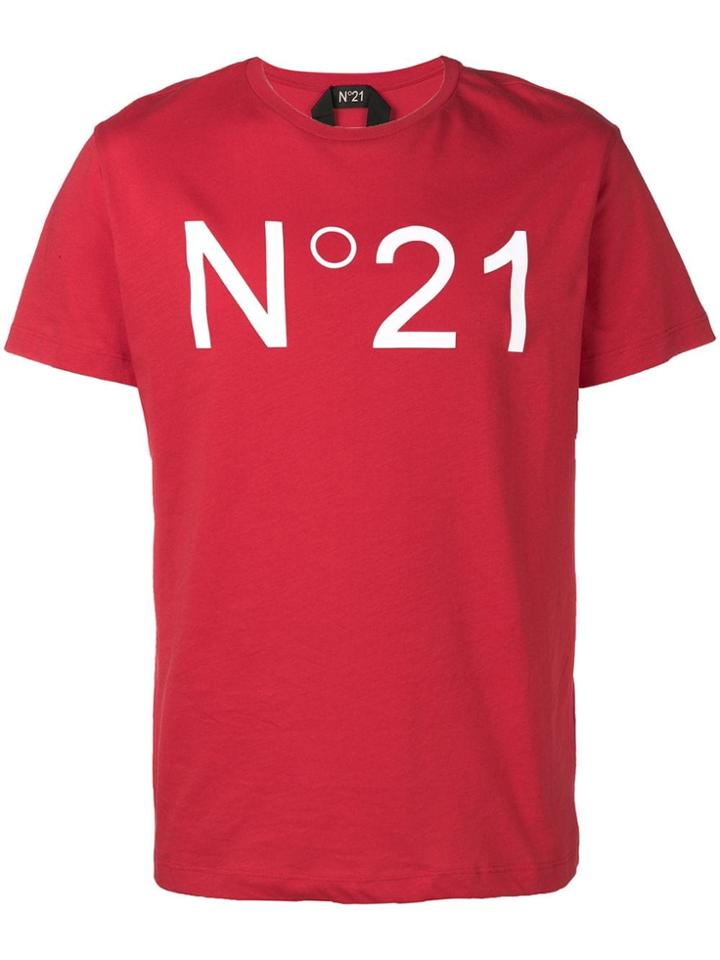 Nº21 Logo Print T-shirt - Red