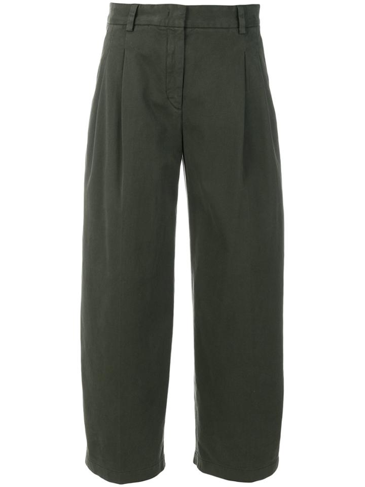 Aspesi Wide Leg Trousers - Green