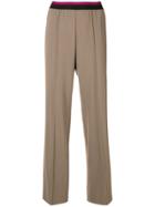Etro Ribbed Waistband Trousers - Neutrals