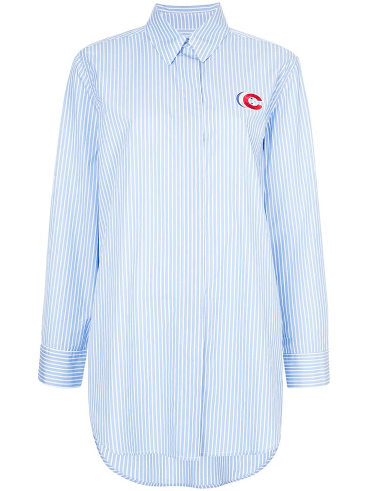 Être Cécile Triple C Badge Oversize Shirt - Blue