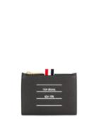 Thom Browne Paper Label Cardholder - Grey
