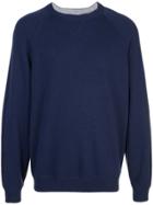 Brunello Cucinelli Raglan Sleeve Jumper - Blue