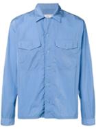 Ami Paris Camp Collar Overshirt - Blue