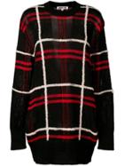Mcq Alexander Mcqueen Oversized Plaid Sweater - Black