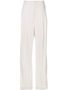 Haider Ackermann High-waisted Tapered Trousers - Neutrals