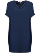 Dvf Diane Von Furstenberg V-neck Shift Dress - Blue