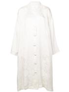 Raquel Allegra Jacquard Kimono Dress - White