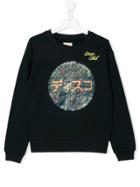 Bellerose Kids Sequin Embroidery Sweatshirt - Blue