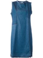 Semicouture Denim Sleeveless Dress, Women's, Size: 44, Blue, Cotton