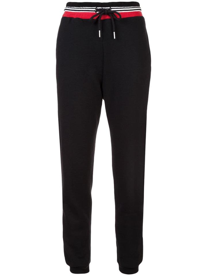 John Elliott Striped Drawstring Jogging Trousers - Black