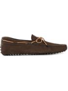Tod S Classic Loafers, Men's, Size: 10, Brown, Leather/rubber