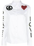 Love Moschino Love Peace Shirt - White