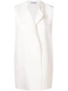 Dusan Tailored Oversized Waistcoat - White