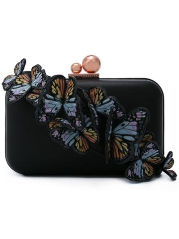 Sophia Webster Vivi Butterfly Clutch Bag - Black