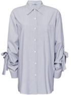Prada Striped Chambray Shirt - Blue
