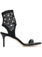 Giuseppe Zanotti Design Mesh Crystal Sandals - Black